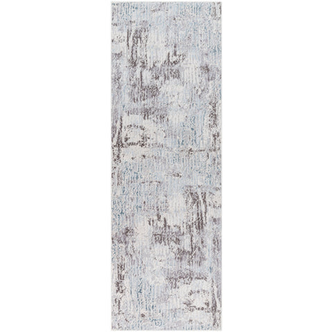 Image of Surya Genesis Modern Medium Gray, Silver Gray, White, Pale Blue, Denim Rugs GNS-2307