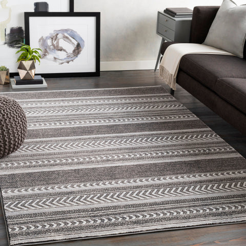 Image of Surya Genesis Global Silver Gray, White, Charcoal, Medium Gray Rugs GNS-2308