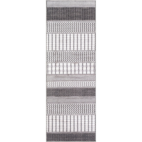 Image of Surya Genesis Global White, Charcoal, Silver Gray Rugs GNS-2309