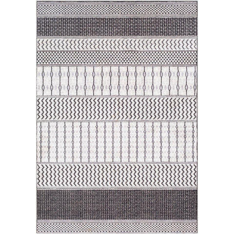 Image of Surya Genesis Global White, Charcoal, Silver Gray Rugs GNS-2309