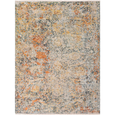 Image of Surya Govandi Traditional Burnt Orange, Camel, Olive, Charcoal, Teal, Khaki, Pale Blue Rugs GOV-1003