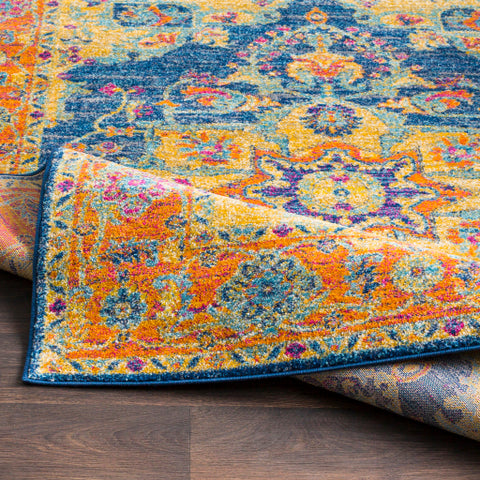 Image of Surya Harput Traditional Teal, Burnt Orange, Saffron, Garnet, Dark Blue, Light Gray, Ivory Rugs HAP-1004