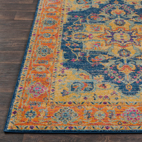 Image of Surya Harput Traditional Teal, Burnt Orange, Saffron, Garnet, Dark Blue, Light Gray, Ivory Rugs HAP-1004