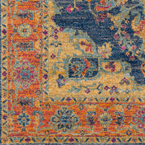 Image of Surya Harput Traditional Teal, Burnt Orange, Saffron, Garnet, Dark Blue, Light Gray, Ivory Rugs HAP-1004