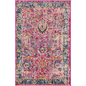 Surya Harput Traditional Garnet, Dark Blue, Teal, Saffron, Burnt Orange, Light Gray, Charcoal Rugs HAP-1013