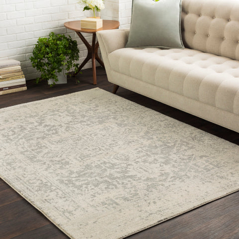 Image of Surya Harput Traditional Charcoal, Light Gray, Beige Rugs HAP-1024