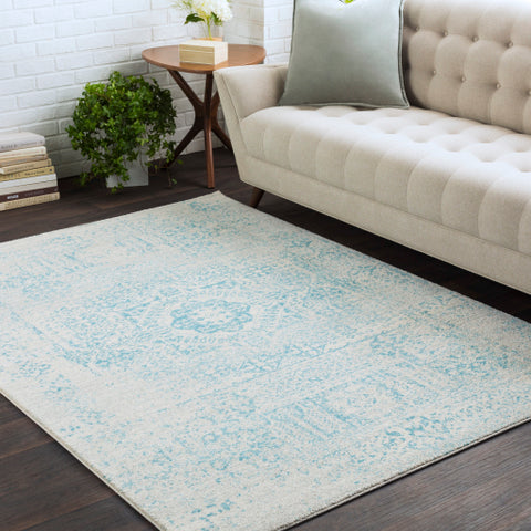 Image of Surya Harput Traditional Teal, Light Gray, Beige Rugs HAP-1026