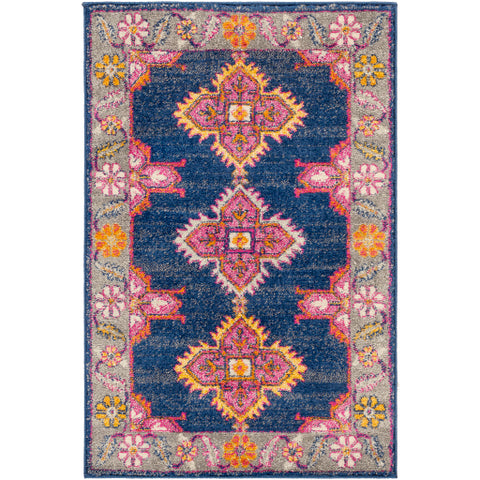 Image of Surya Harput Traditional Dark Blue, Medium Gray, Light Gray, Garnet, Burnt Orange, Saffron, Ivory Rugs HAP-1037