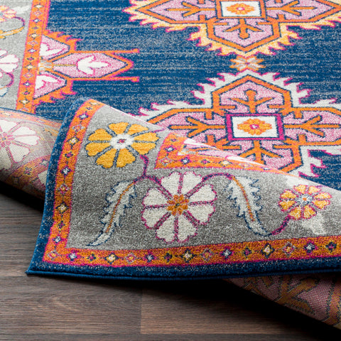 Image of Surya Harput Traditional Dark Blue, Medium Gray, Light Gray, Garnet, Burnt Orange, Saffron, Ivory Rugs HAP-1037