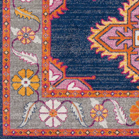 Image of Surya Harput Traditional Dark Blue, Medium Gray, Light Gray, Garnet, Burnt Orange, Saffron, Ivory Rugs HAP-1037