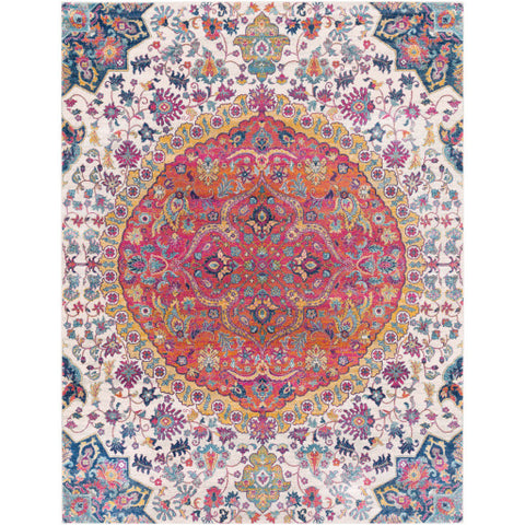 Image of Surya Harput Traditional Garnet, Burnt Orange, Saffron, Ivory, Light Gray, Teal, Dark Blue Rugs HAP-1045