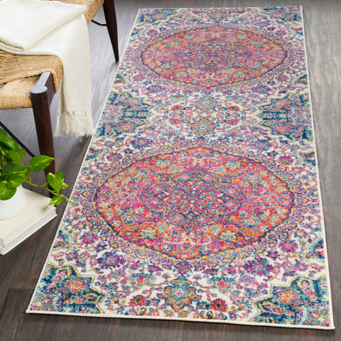 Image of Surya Harput Traditional Garnet, Burnt Orange, Saffron, Ivory, Light Gray, Teal, Dark Blue Rugs HAP-1045