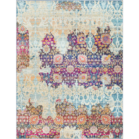 Image of Surya Harput Traditional Burnt Orange, Saffron, Garnet, Dark Blue, Teal, Ivory, Light Gray, Medium Gray Rugs HAP-1049