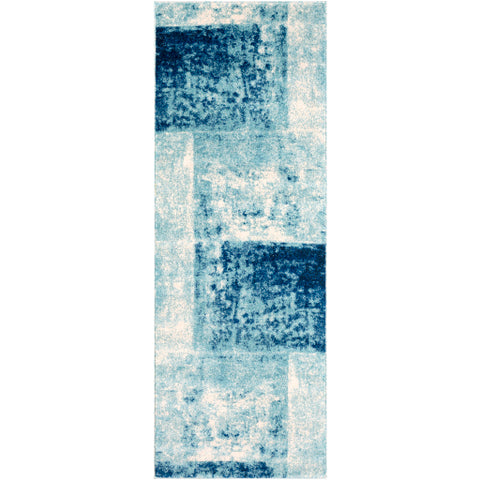 Image of Surya Harput Modern Teal, Dark Blue, Black, White Rugs HAP-1057