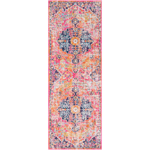 Image of Surya Harput Traditional White, Saffron, Teal, Burnt Orange, Garnet, Dark Blue Rugs HAP-1062