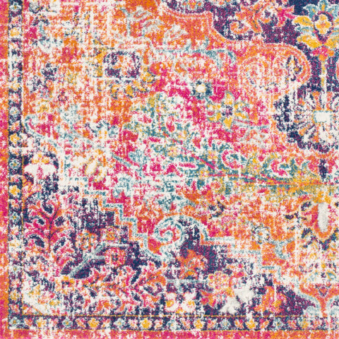 Image of Surya Harput Traditional White, Saffron, Teal, Burnt Orange, Garnet, Dark Blue Rugs HAP-1062