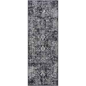 Surya Harput Traditional Black, Charcoal, Light Gray, Ivory Rugs HAP-1087
