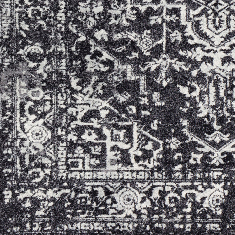 Image of Surya Harput Traditional Black, Charcoal, Light Gray, Ivory Rugs HAP-1087