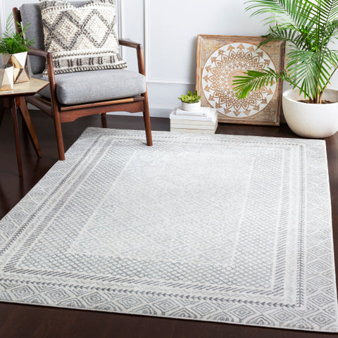 Image of Surya Harput Global Charcoal, Light Gray, Ivory Rugs HAP-1088