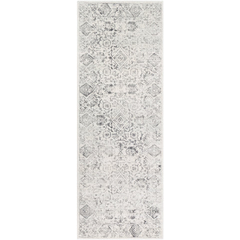 Image of Surya Harput Traditional Charcoal, Light Gray, Ivory Rugs HAP-1091