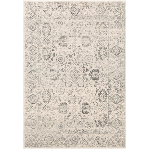 Image of Surya Harput Traditional Charcoal, Light Gray, Ivory Rugs HAP-1091