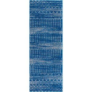 Surya Harput Global Bright Blue, Light Gray Rugs HAP-1095