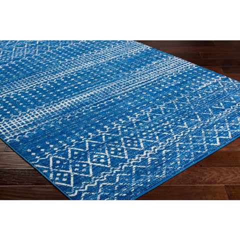 Image of Surya Harput Global Bright Blue, Light Gray Rugs HAP-1095