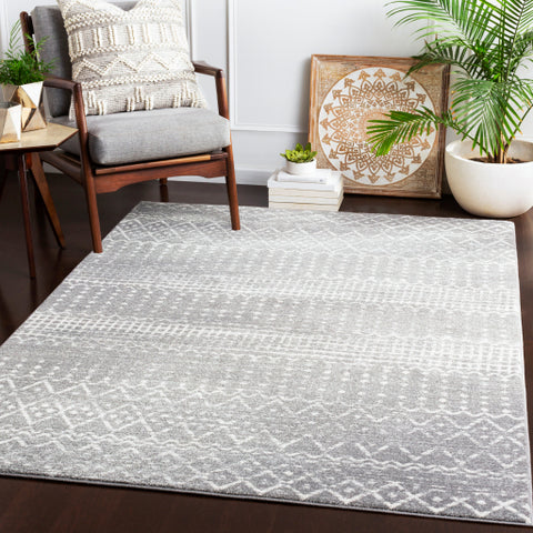 Image of Surya Harput Global Charcoal, Light Gray, Ivory Rugs HAP-1096