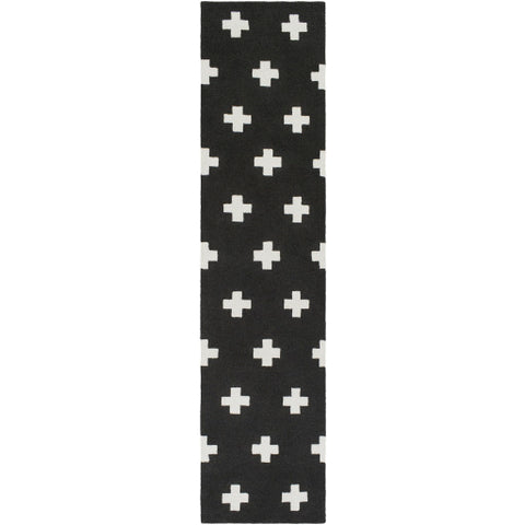 Image of Surya Hilda Modern Black, White Rugs HDA-2391