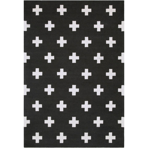 Image of Surya Hilda Modern Black, White Rugs HDA-2391