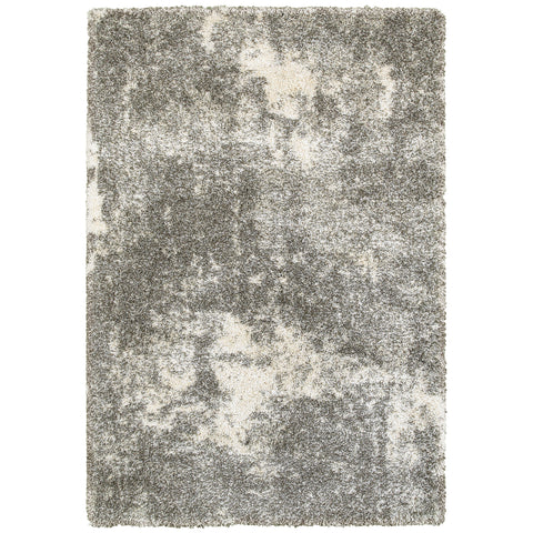 Image of Oriental Weavers Henderson 5503H 1'10" X 3' 3" Shag Grey Ivory Shag Rug-Wanderlust Rugs