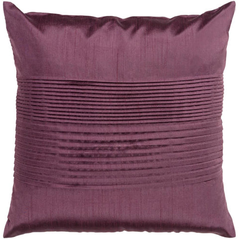 Surya Solid Pleated Texture Dark Purple Pillow Kit HH-016-Wanderlust Rugs