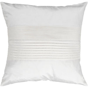 Surya Solid Pleated Texture White Pillow Kit HH-017-Wanderlust Rugs