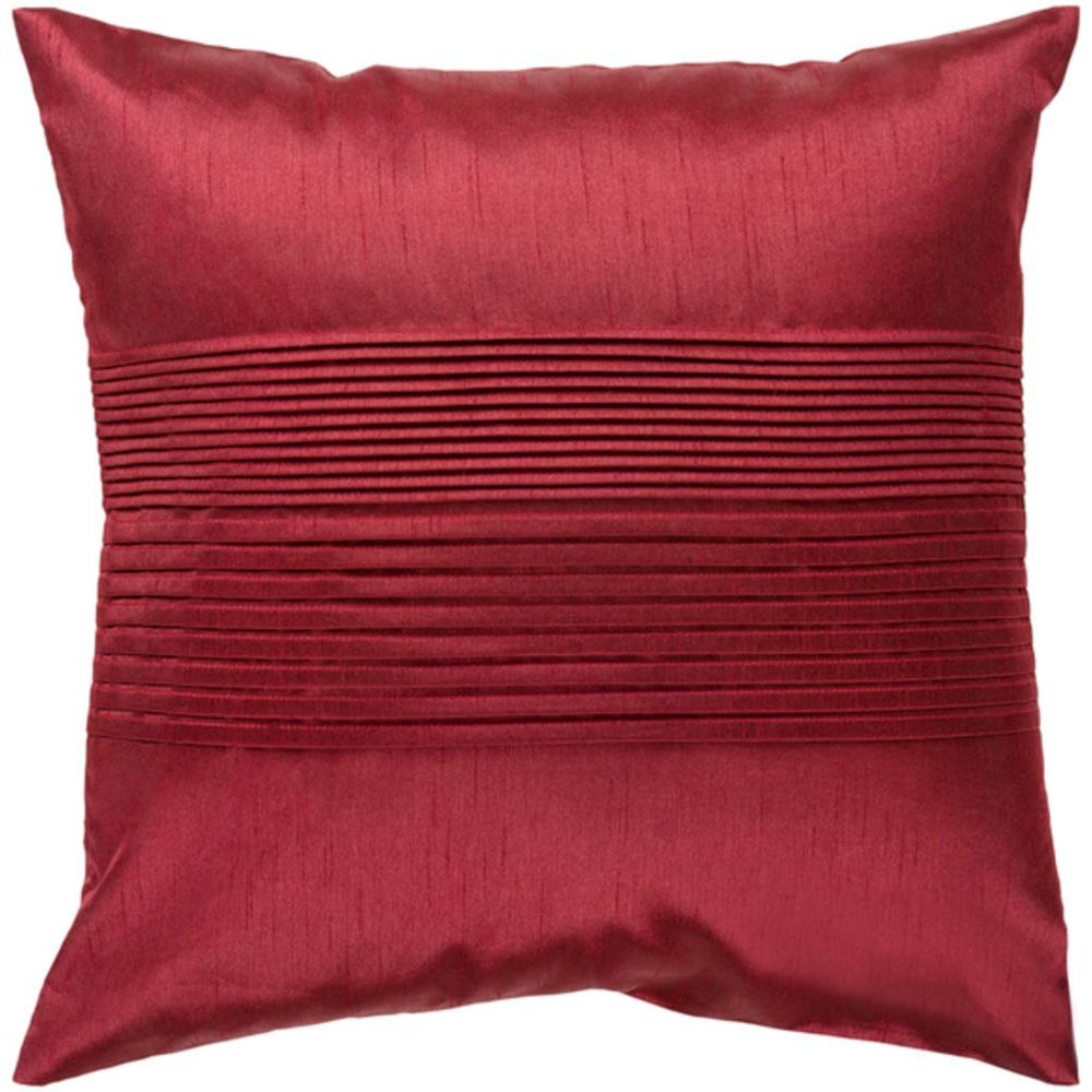 Surya Solid Pleated Texture Garnet Pillow Kit HH-026-Wanderlust Rugs
