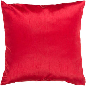 Surya Solid Luxe Solid & Border Bright Red Pillow Kit HH-035-Wanderlust Rugs