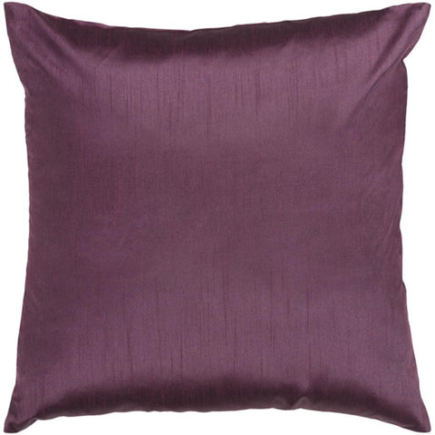 Surya Solid Luxe Solid & Border Dark Purple Pillow Kit HH-039-Wanderlust Rugs