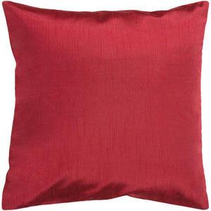 Surya Solid Luxe Solid & Border Dark Red Pillow Kit HH-042-Wanderlust Rugs