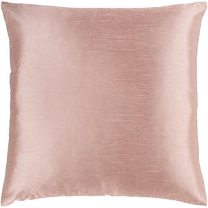 Surya Solid Luxe Solid & Border Blush Pillow Cover HH-134-Wanderlust Rugs
