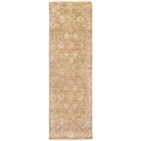 Image of Surya Hillcrest Traditional Dark Brown, Cream, Tan, Clay, Khaki, Wheat, Sage Rugs HIL-9012