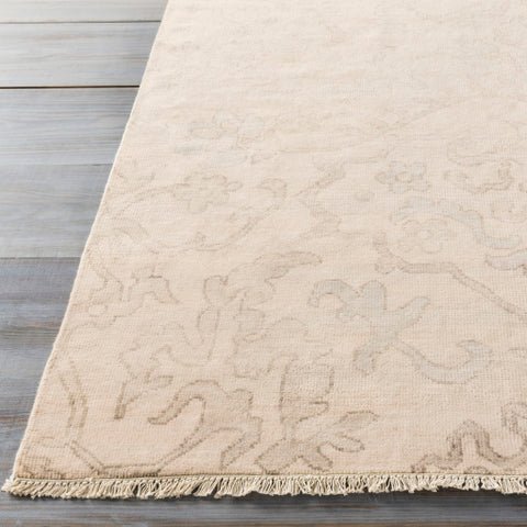 Image of Surya Hillcrest Traditional Light Gray, Camel, Taupe Rugs HIL-9040