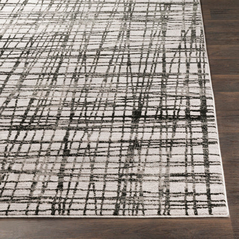 Image of Surya Himalayan Modern Light Gray, Black, Medium Gray Rugs HIM-2302