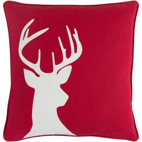 Image of Surya Holiday Transitional Bright Red, White Pillow Kit HOLI-7271-Wanderlust Rugs