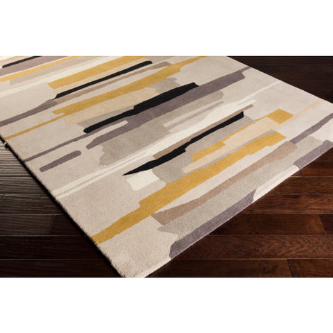 Image of Surya Harlequin Modern Medium Gray, Khaki, Tan, Black, Camel, Light Gray Rugs HQL-8022