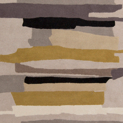 Image of Surya Harlequin Modern Medium Gray, Khaki, Tan, Black, Camel, Light Gray Rugs HQL-8022