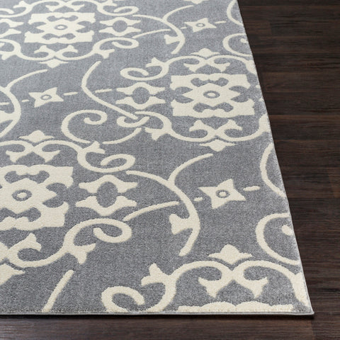 Image of Surya Horizon Cottage Medium Gray, Cream Rugs HRZ-2305