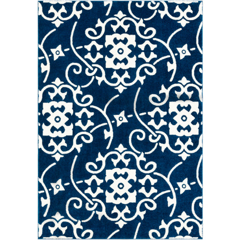 Image of Surya Horizon Cottage Navy, Cream Rugs HRZ-2306