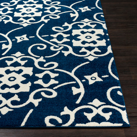 Image of Surya Horizon Cottage Navy, Cream Rugs HRZ-2306