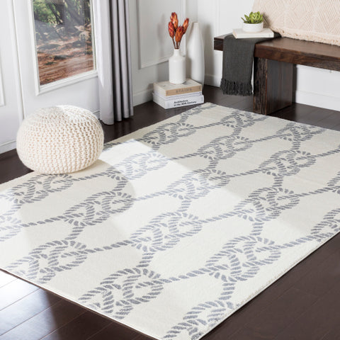 Image of Surya Horizon Coastal Medium Gray, Cream Rugs HRZ-2309