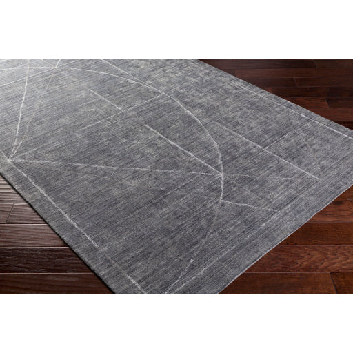 Surya Hightower Modern Medium Gray, Charcoal, White, Taupe Rugs HTW-3009