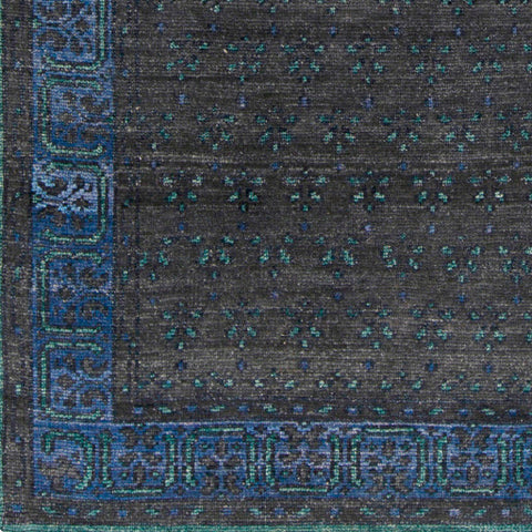 Image of Surya Haven Traditional Black, Ink, Dark Blue, Dark Green Rugs HVN-1223